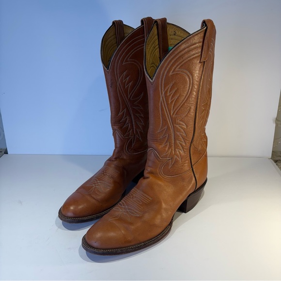 Tony Lama Other - Vintage Tony Lama Brown Western Boots with Stitching Style # 6116